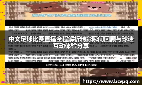 中文足球比赛直播全程解析精彩瞬间回顾与球迷互动体验分享