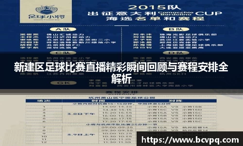 新建区足球比赛直播精彩瞬间回顾与赛程安排全解析
